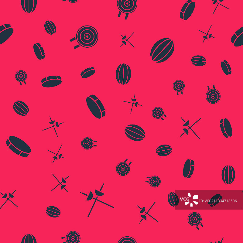 击剑靶与冰球和橄榄球图片素材