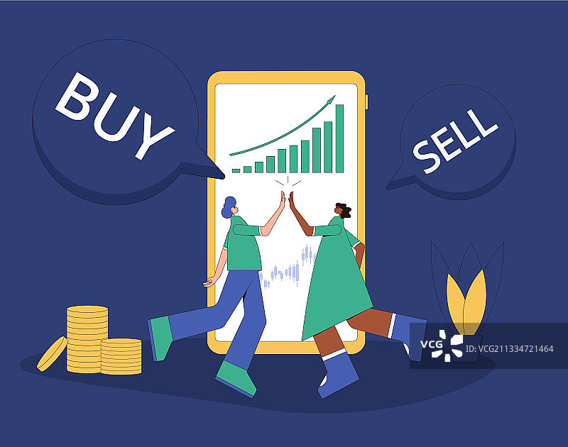 幸运的散户投资者快乐的人们图片素材