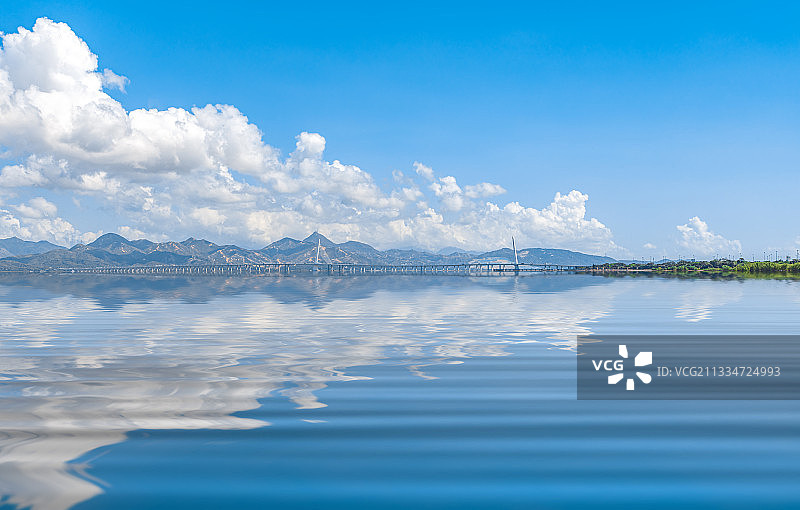 深圳湾大桥风光图片素材