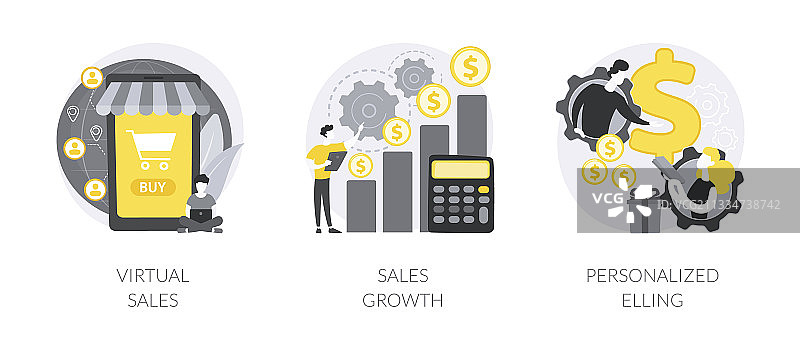 销售经理抽象概念图片素材