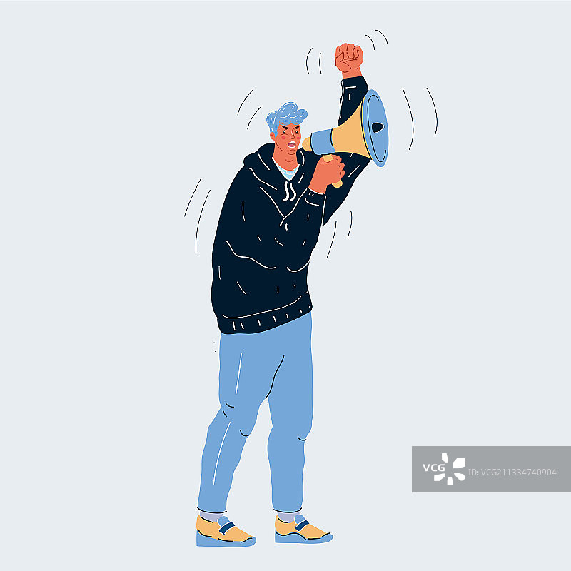 站立的卡通男人图片素材