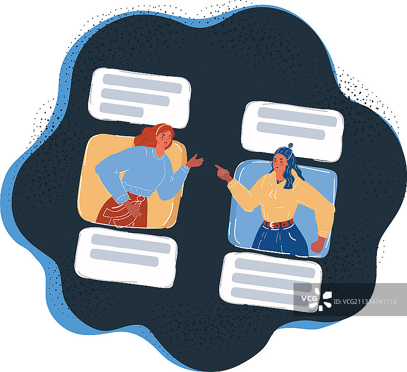 网络争吵图片素材