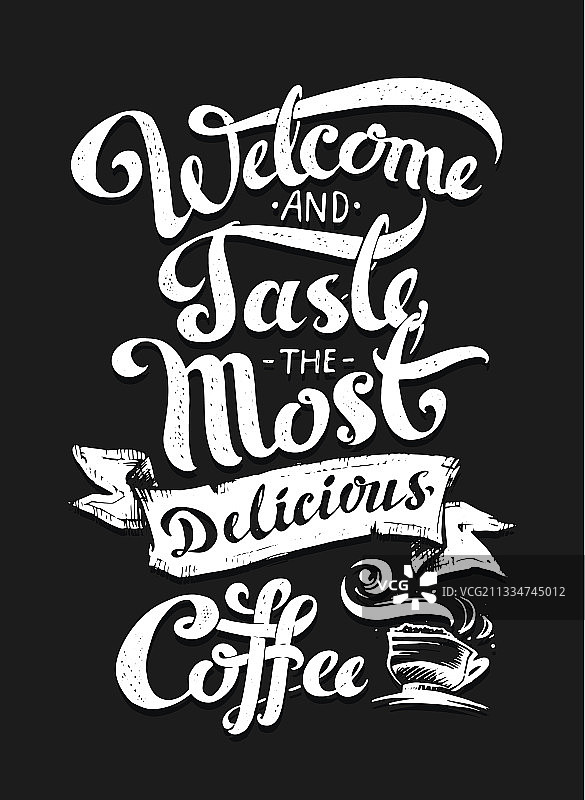 咖啡时间海报与文字和杯子图片素材