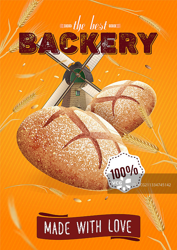 最佳面包店海报图片素材
