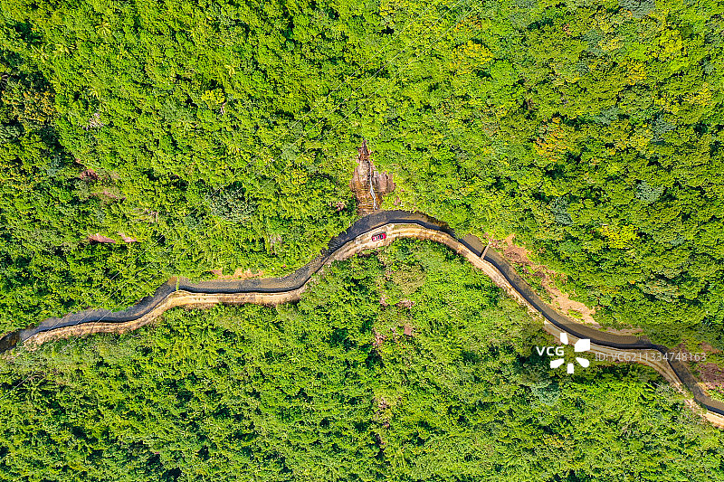 航拍永汉传统引水系统图片素材