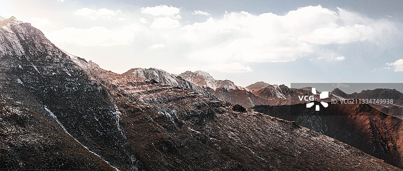 雪山的最后一瞥图片素材