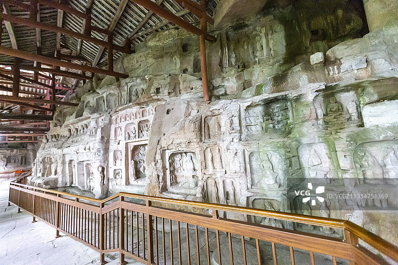 重庆大足石刻之北山石刻图片素材