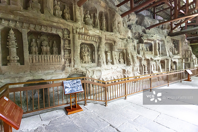 重庆大足石刻之北山石刻图片素材