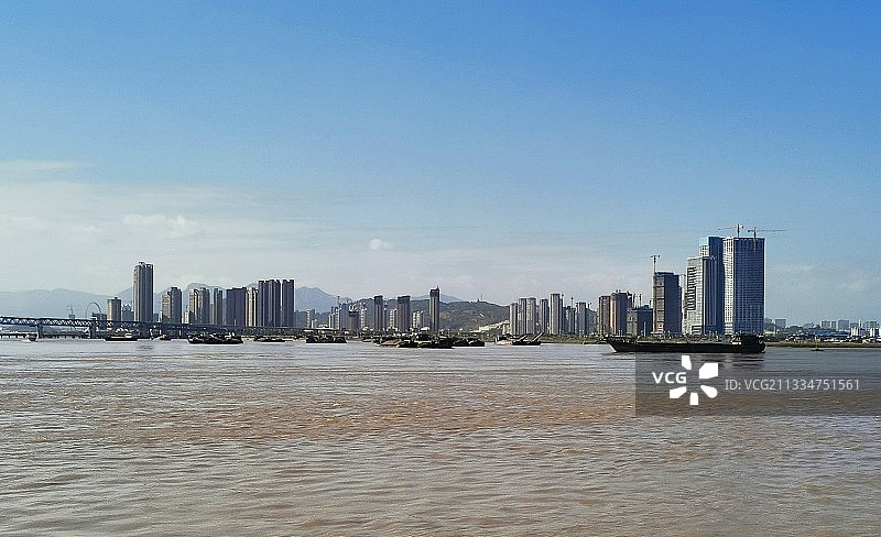 建设中的福州三江口图片素材