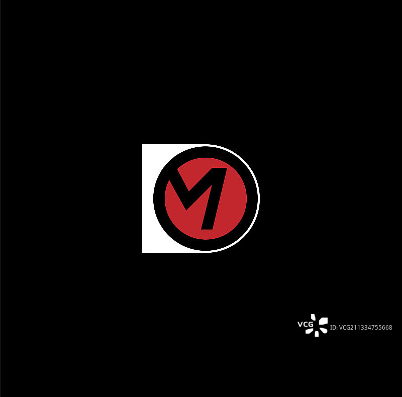 抽象专业字母MO或OM图片素材