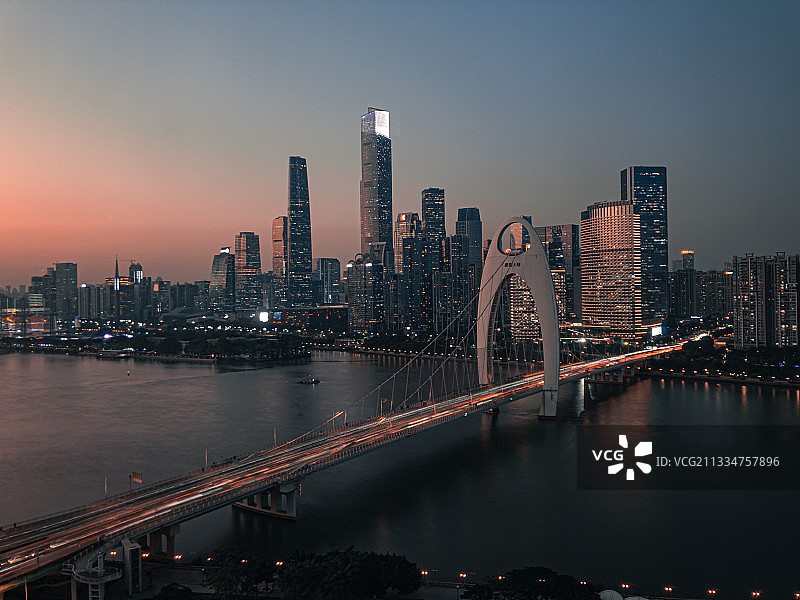 广州猎德大桥图片素材