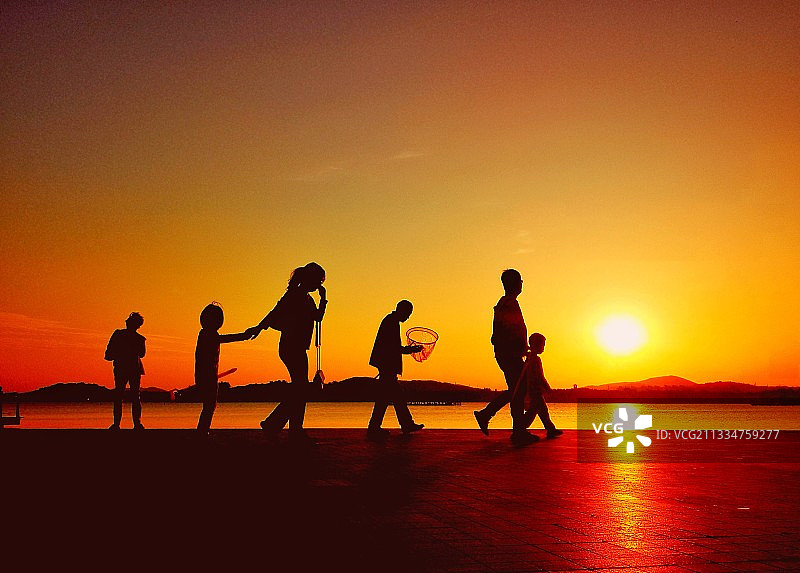 日落而归图片素材