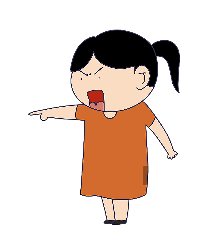 元素：指责的女性图片素材