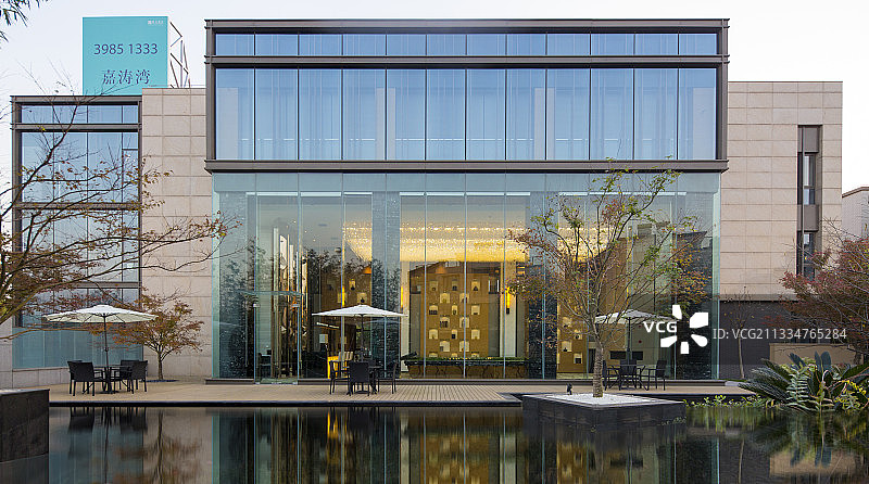 高端会所售楼接待中心图片素材