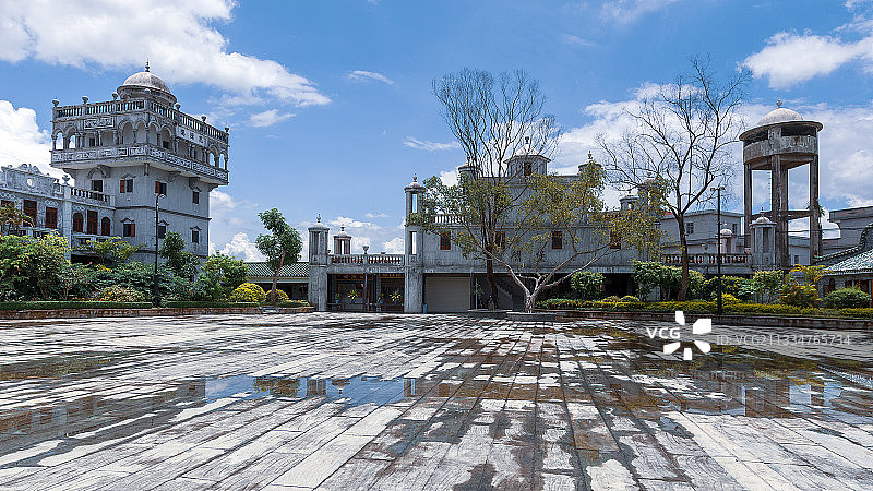 广东开平碉楼图片素材