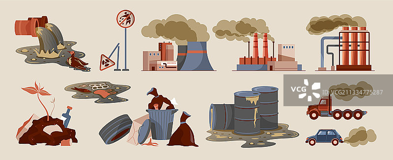 空气污染合集图片素材