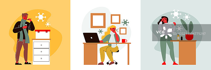 流感设计概念图片素材