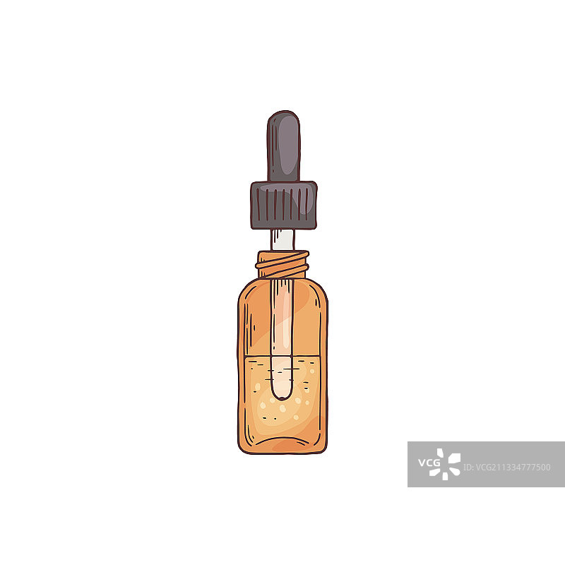 玻璃瓶中的女性美容化妆品面部产品图片素材