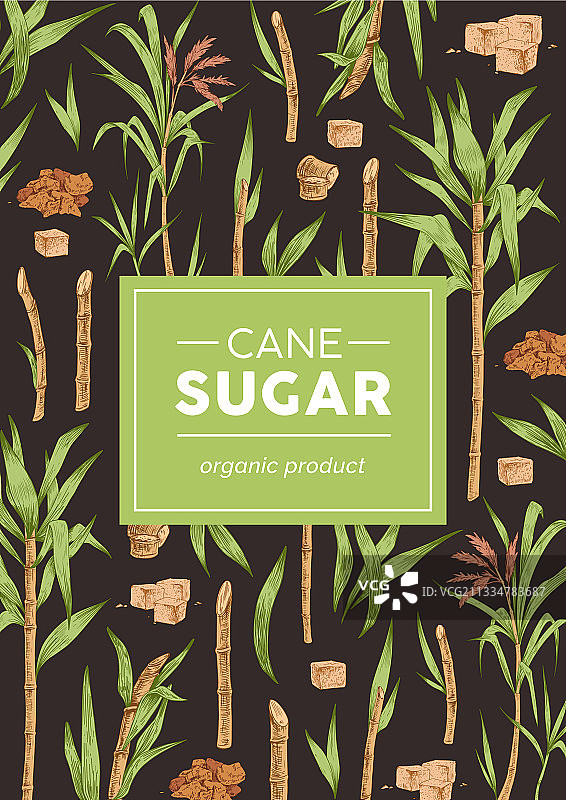 甘蔗图案包装设计图片素材