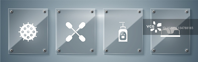 宠物床洗发水棉签合集图片素材