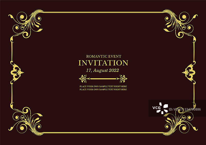 金色的点缀在深色的背景上可以用作装饰图片素材