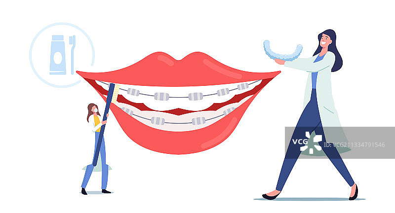 牙医安装牙科设备图片素材