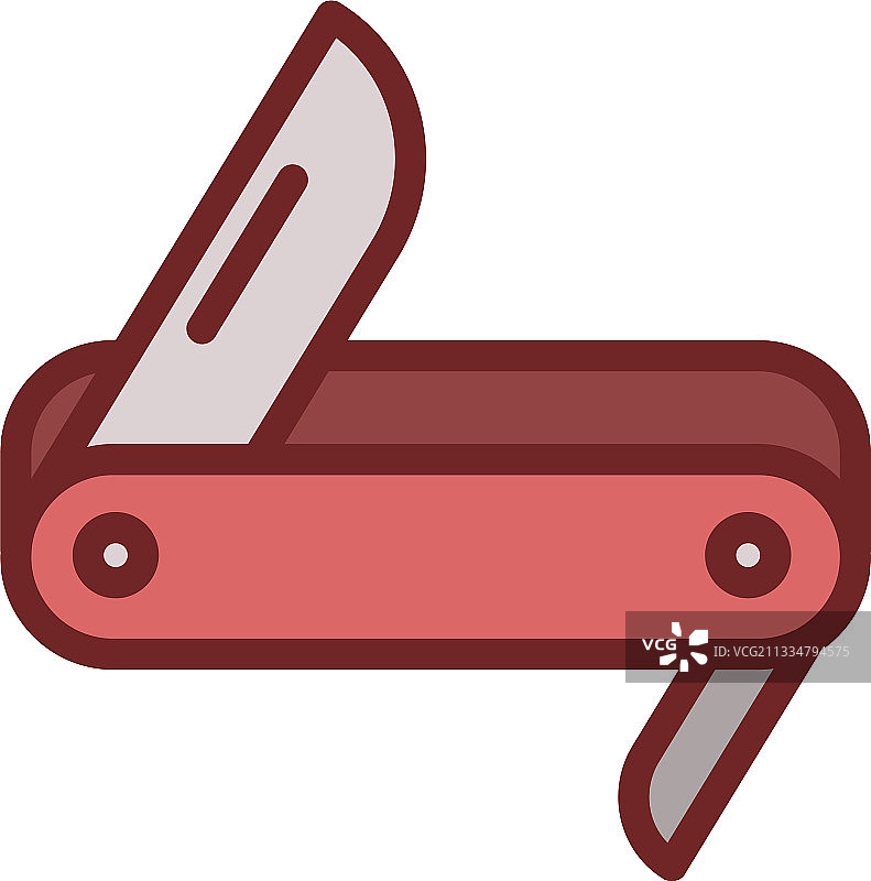 军用小刀轮廓图标图片素材