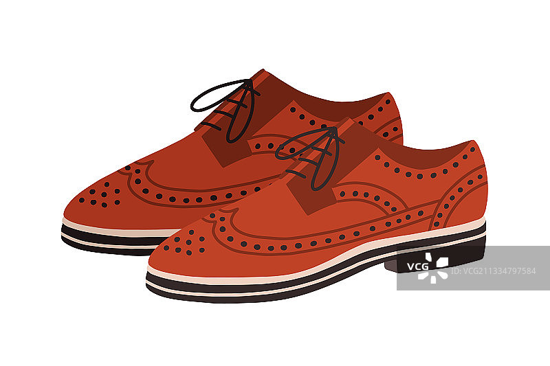 现代时尚平底牛津鞋图片素材