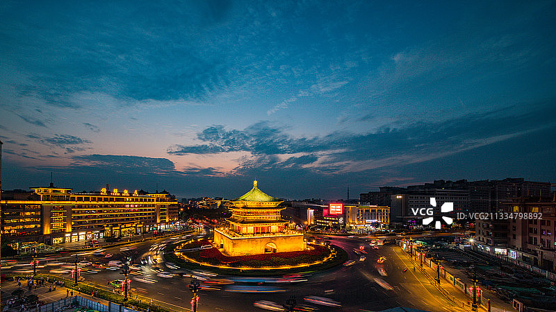 暮色钟楼图片素材