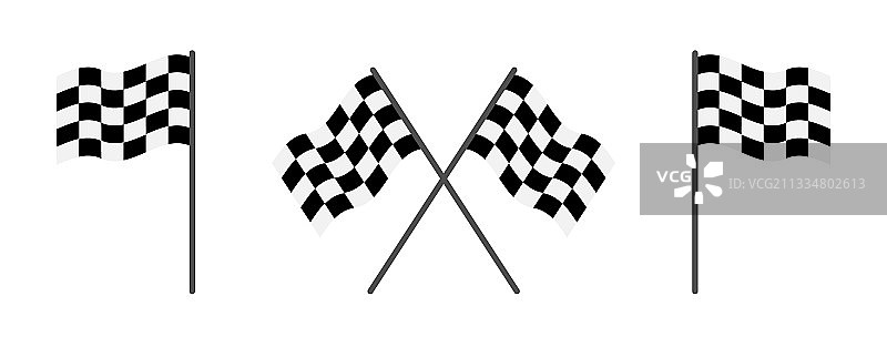 赛车起终点方格旗图片素材
