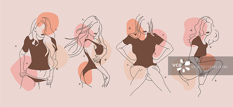 无脸女孩合集图片素材