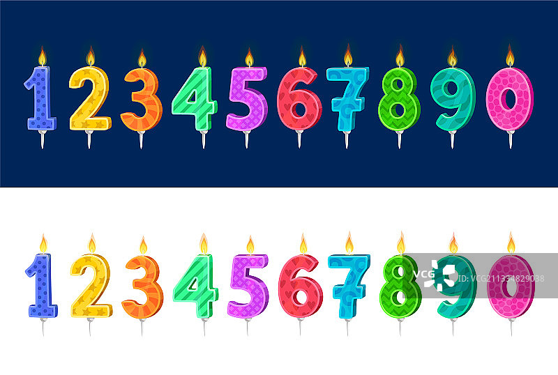 生日蛋糕卡通蜡烛图片素材