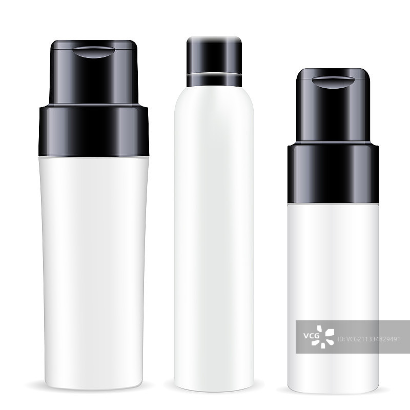 化妆品喷雾白色空白除臭剂瓶图片素材