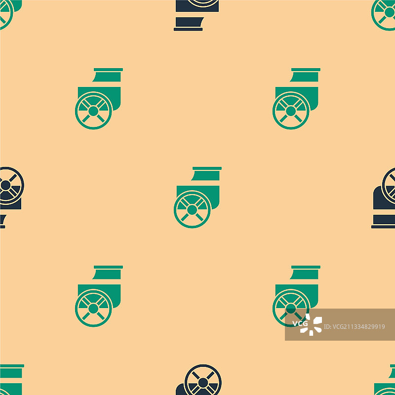 绿色黑色古希腊战车图标图片素材