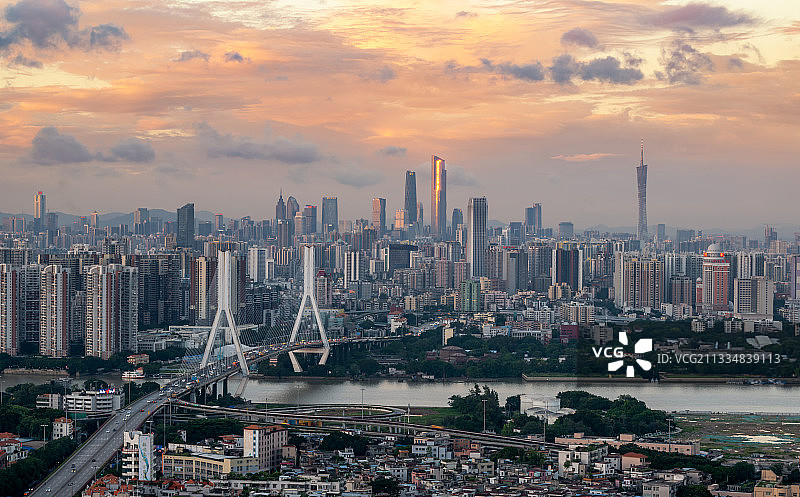 广州鹤洞大桥图片素材