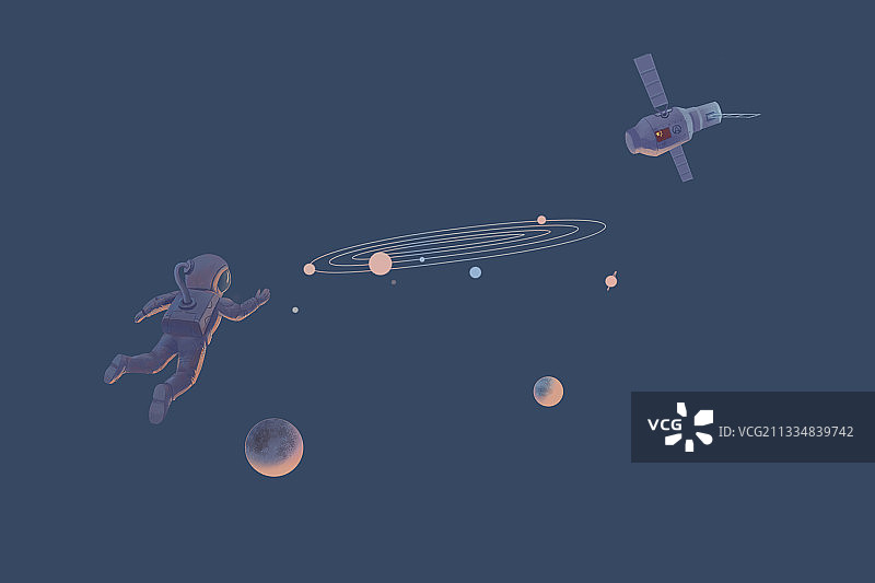 宇宙主题小元素图片素材