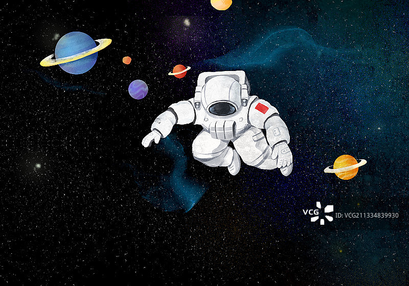 宇航员和太空图片素材