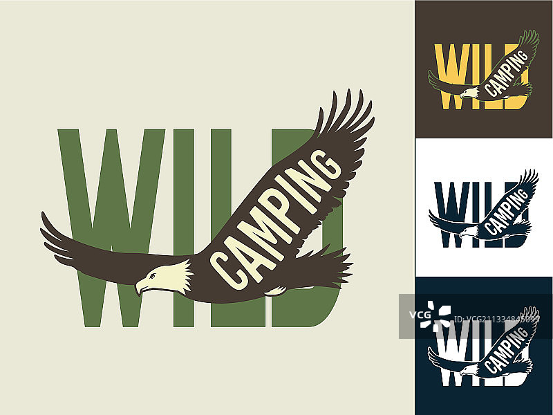 飞鹰露营户外旅行印花素材图片素材
