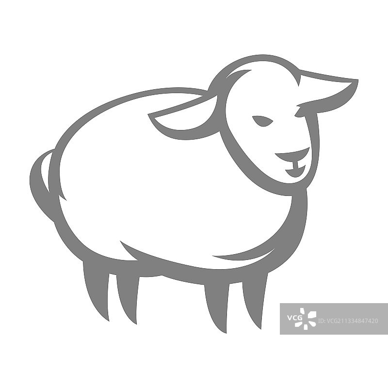 风格化的绵羊图片素材