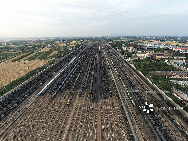 铁路运输-侯马北站编组站图片素材
