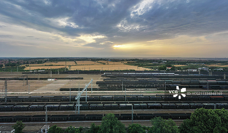 铁路运输-侯马北站编组站图片素材