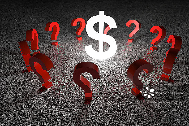 货币，三维图形，红色，水平画幅，概念图片素材