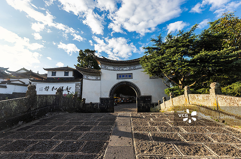 和顺古镇清晨图片素材