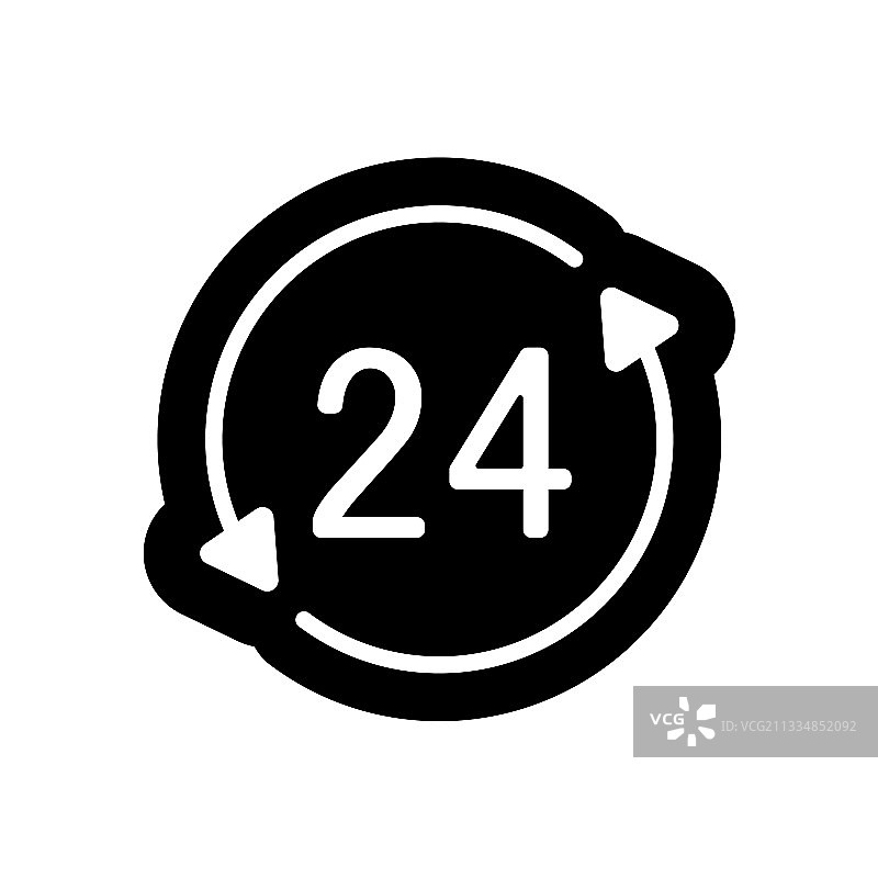 24小时服务标志图片素材