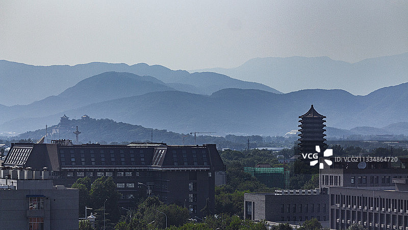 北京大学博雅塔图片素材