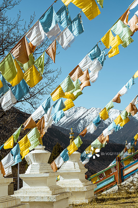 四姑娘山长坪沟喇嘛寺图片素材