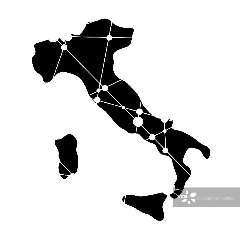 意大利地图图片素材