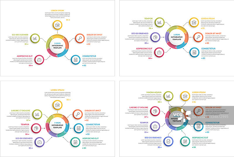 圆信息图图片素材