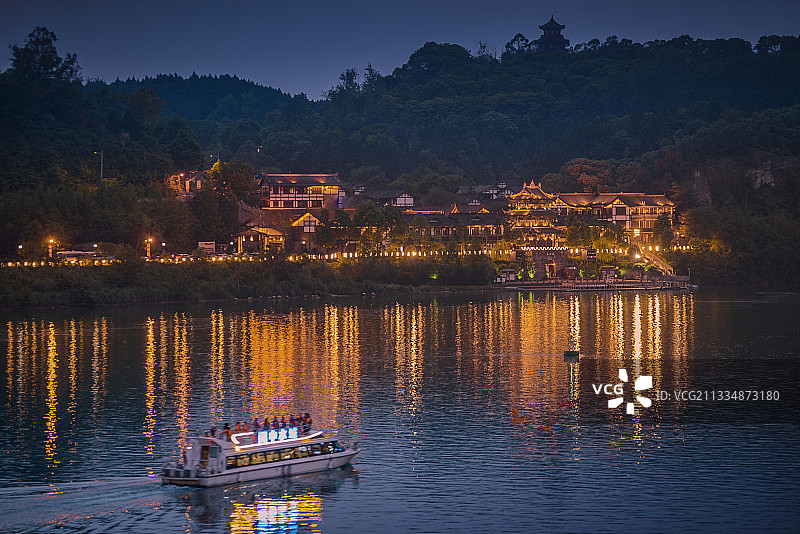 四川阆中南津关古镇图片素材