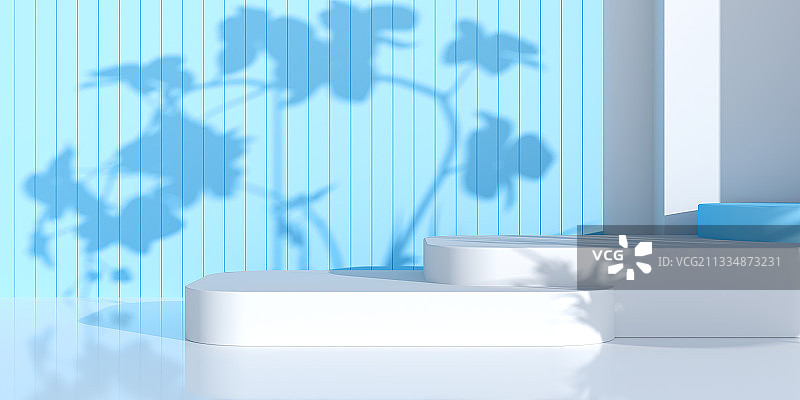 3D现代简洁电子商务展示空间背景图片素材